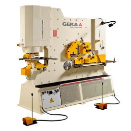 New-Geka-Brand New Geka Dual Cylinder Hydraulic Ironworker-HYDRACROP220S-SMHYDRACROP220S