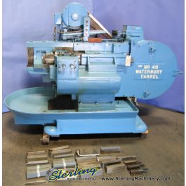 Used-Waterbury Farrel-Waterbury Farrel Flat Die Thread Rolling Machine-40-9068