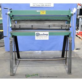 Used-Central-Used Central Machinery Metal Shear, Finger Brake and Slip Roller Combonation Machine-41126-A1829