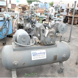 Used-Ingersoll Rand-Used Ingersoll Rand Piston 2 Stage Type Air Compressor With Tank-TYPE 30, 253D5-A1843