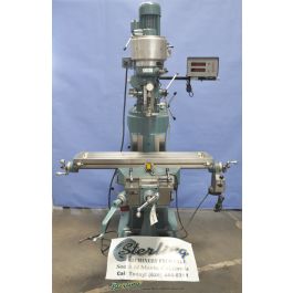 Used-ENCO-Used Enco Vertical Milling Machine (Step Pulley Type Head)-100-1527-A1907