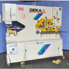 Used-Geka-Used Geka Dual Station Operation Hydraulic Ironworker-HYDRACROP 110/SD-A1932