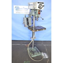 Used-DELTA-Used Delta Floor Type Drill Press W/ FWD./REVERSE Foot Pedal-15-A2189