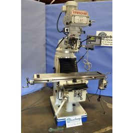 Used-Birmingham-Brand New Birmingham (VARIABLE SPEED) Vertical Milling Machine- INCLUDES DIGITAL READOUT AND TABLE FEED-BPV-3949-C-A2604
