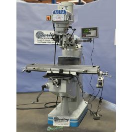 Used-Brand New Acra (Variable Speed) Milling Machine With Digital Readout and Table Power Feed-AM2V-949 DRO-A2883