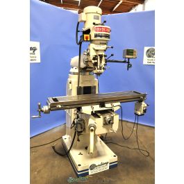 Used-Birmingham-Used Birmingham (Step Pulley) Milling Machine With Digital Readout and Power Table Feed-BPS-1649-C-A3029