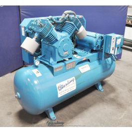 Used-QUINCY-Used Quincy Northwest Horizontal Air Compressor With Tank-QT-15-1204-A3337