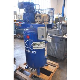 Used-QUINCY-Brand New Quincy Reciprocating VERTICAL Air Compressor-QT5-580H-A3605