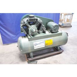 Used-Hill Brothers-Used Hill Bros. & Co. Air Compressor with Horizontal Tank-9142-A3918