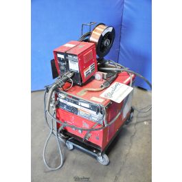 Used-LINCOLN-Used Lincoln Constant Voltage DC Arc Welding Power Source with LN-7 Feeder-IDEALARC CV-300-A4023