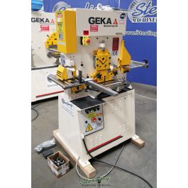 Used-Geka-Brand New Geka Single Cylinder Hydraulic Ironworker-BENDICROP 50-A5410