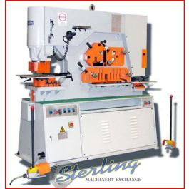 New-U.S. Industrial-Brand New U.S. Industrial Hydraulic Ironworker with Dual Operator Stations-USHI-90T-DO-SMUSHI90TDO