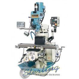 New-Baileigh-Brand New Baileigh Variable Speed Vertical Milling Machine (Inverter Head) With 2 Axis Dro and X/Y/Z Power Feeds-VM-949-1-BA9-1008232-SMVM9491