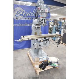 Used-Acra-Brand New Acra Variable Speed Knee Mill With 2 AXIS DRO and Table Feed-LCM-50-A3962