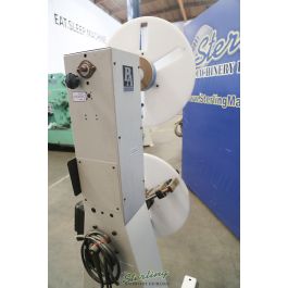 Used-P/A INDUSTRIES-Used P/A Industries Coil Reel with Adjustable Shafts, Includes: Non Powered- Paper Interleaf Roll (Like New Condition)-SRA-600-A5234