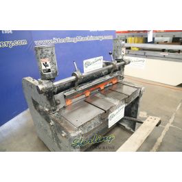 Used-Niagara-Used Niagara Heavy Duty Manual Foot Shear With Deep Throat For Slitting Applications on Longer Pieces-136G-A5368