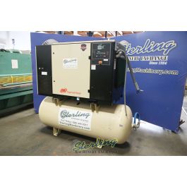 Used-Ingersoll Rand-Used Ingersoll Rand Air Compressor With Sound Enclosure and Air Tank-SSR UP6-30-150-A5778