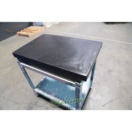 Used-BROWN & SHARPE-Used Brown & Sharpe Surface Plate With Stand (2 Ledge)-2436-A5831