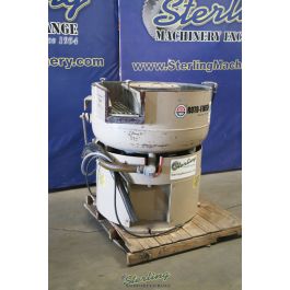 Used-Roto-Finish-Used Roto-Finish Bowl Type Vibratory With Outfeed Process Channel-GEMINI SERIES 400-A5913