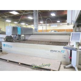 Used-Flow-Used Flow 5-Axis Dynamic XD CNC Waterjet Cutting System (GUARANTEED by FLOW DEALER) 87,000 PSI Intensifier Pump-MACH4 4020B 044917-A6085