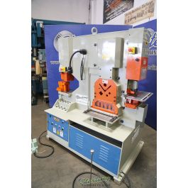 Used-Baileigh-Used Baileigh Dual Operation 5 Station Ironworker- Punch, Angle, Flat and Bar Shear, Notcher, (Great Condition- Baileigh Authorized Distributor Guarantee)-SW-95-A6188