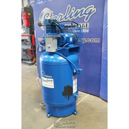Used-QUINCY-Used Quincy Vertical Air Compressor with Tank-QT-7.5-A6244