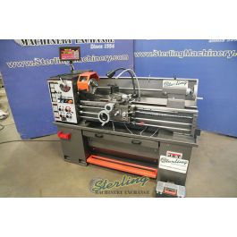 Used-Jet-Used Jet Engine Lathe With Stand, Foot Brake, and DRO-GH-1440B-A6416