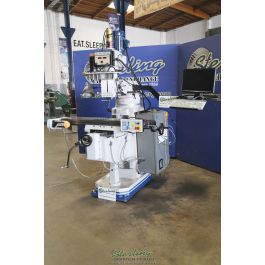 Used-Acra-Used Acra 3 Axis CNC Vertical Milling Machine Heavy Duty With AC Pro Drive Inverter Head 