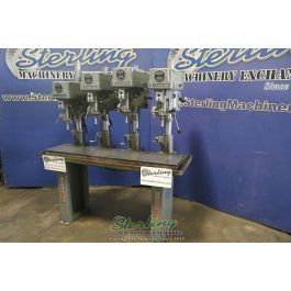 Used-Clausing-Used Clausing 4 Head Drill Press With Heavy Duty Caste IronTable-1657-A6766