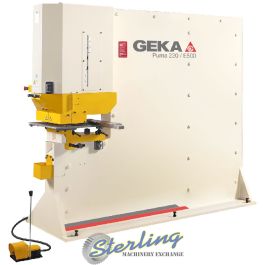 New-Geka-Brand New Geka Puma Series Hydraulic Ironworker Single End Hydraulic Punch with 5 Power Settings-PUMA 220S-SMPUMA220S