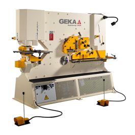 New-Geka-Brand New Geka Dual Cylinder Hydraulic Ironworker-HYDRACROP 165S-SMHYDRACROP165S