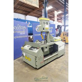 Used-HYDMECH-Used Hyd-Mech Tilt Frame Vertical Bandsaw (Made In USA) (Guaranteed By Hydmech Authorized Dealer)-V-18 SERIES 1-P1008