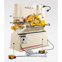 New-Geka-Brand New Geka Hydraulic (Deep Throat) Ironworker-HYDRACROP 110SD-SMHYDRACROP110SD