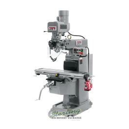 New-Jet-Brand New Jet Vertical Milling Machine PACKAGE.  Includes 3 Axis Acu-Rite DRO, X, Y and Z Power Feeds and Air Power Drawbar-JTM-1050EVS2/230 690651-SMJTM1050EVS2230