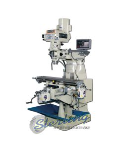 New-Baileigh-Brand New Baileigh Variable Speed Vertical Milling Machine (Single Phase) With 3 Axis DRO and X/Y/Z Table Power Feeds-VM-942-1-BA9-1008192-SMVM9421-01