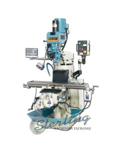 New-Baileigh-Brand New Baileigh Variable Speed Vertical Milling Machine (Inverter Head) With 2 Axis Dro and X/Y/Z Power Feeds-VM-949-1-BA9-1008232-SMVM9491-01