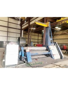 Used-Faccin-Used Faccin Hydraulic 4 Plate Roll Machine with Heavy Duty Roll Support-4HEL-A5983-01