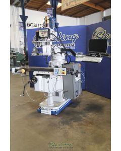 Used-Acra-Used Acra 3 Axis CNC Vertical Milling Machine Heavy Duty With AC Pro Drive Inverter Head "Bridgeport Copy" (Dealer Warranty- Just Serviced)-AM-3V CNC-A6744-01