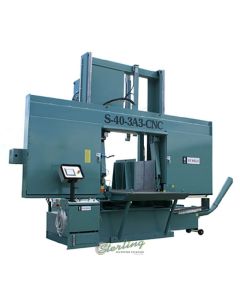 New-W.F. Wells-Brand New W.F. Wells CNC Fully Automatic with Shuttle Type Barfeed, 6 degree Canted Head, Horizontal Twin Post Band Saw-S-40-3CA3 CNC 6Â° CANT-SMS403CA3CNC6-01