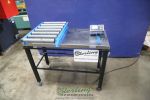 Used Optima Scale Table, OP-902 Weighing Indicator with Rollers