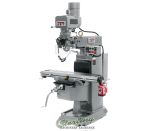 Brand New Jet Vertical Milling Machine PACKAGE.  Includes 3 Axis Acu-Rite DRO, X, Y and Z Power Feeds and Air Power Drawbar